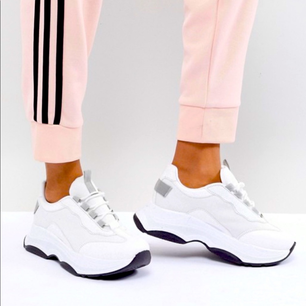 ASOS White Platform Sneakers